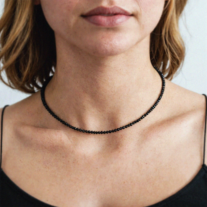 Colier cu pietre naturale Tisoro Basics - Onix Negru [2]