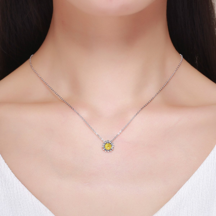 Colier din argint Sunflower [6]