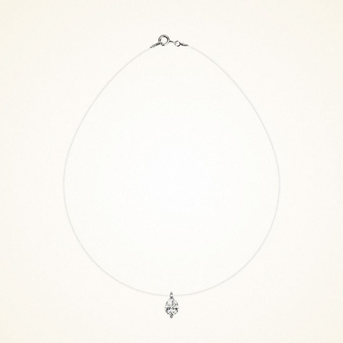 Colier transparent cu pandantiv Drop [2]