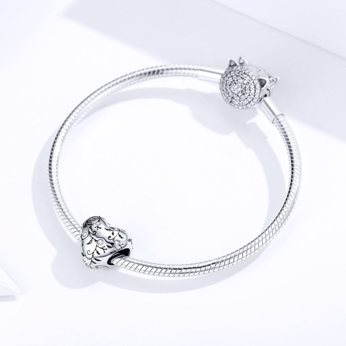 Talisman din argint Spring Heart [3]