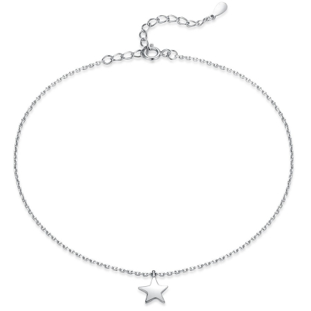 Inactive - Brățară de picior din argint Single Star