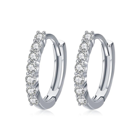 Inactive - Cercei din argint Crystal Hoop