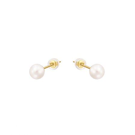 Cercei - Cercei din argint cu perle naturale Basic Pearl