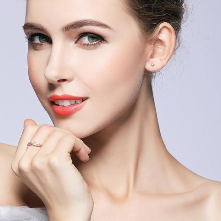 Cercei din argint Just Hearts [5]