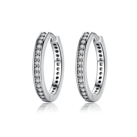 Cercei din argint Just Round [0]