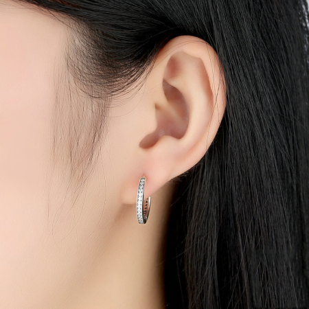 Cercei din argint Just Round [3]