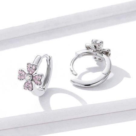 Cercei din argint Lucky Clover [3]