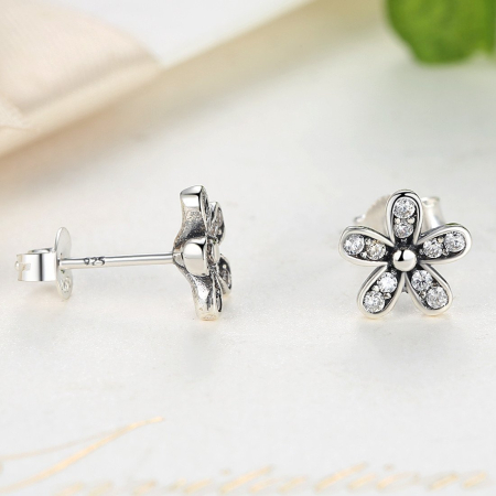 Cercei din argint Melia Flower [3]