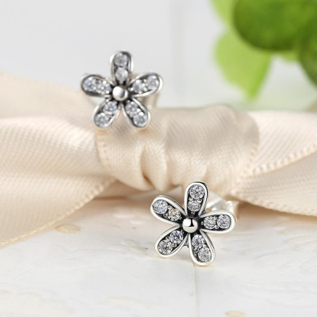 Cercei din argint Melia Flower [2]