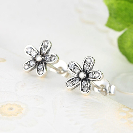 Cercei din argint Melia Flower [4]