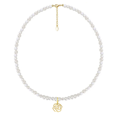 Coliere - Colier cu perle naturale baroque Roses