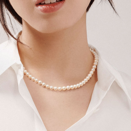 Colier cu perle naturale de cultură mari Pearl Strand [1]