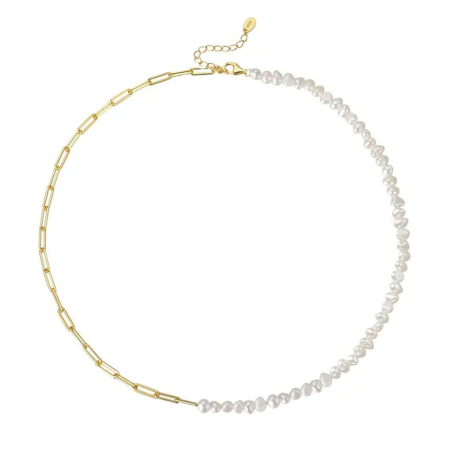 Coliere - Colier cu perle naturale de cultură Pearl Paperclip