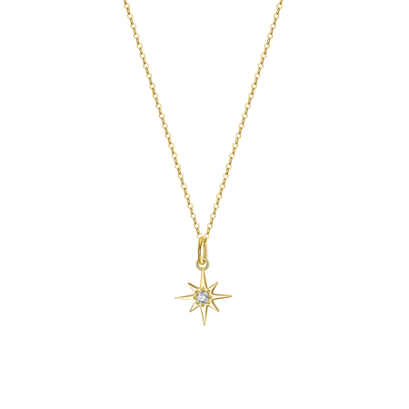 Colier din argint Bright Star Gold