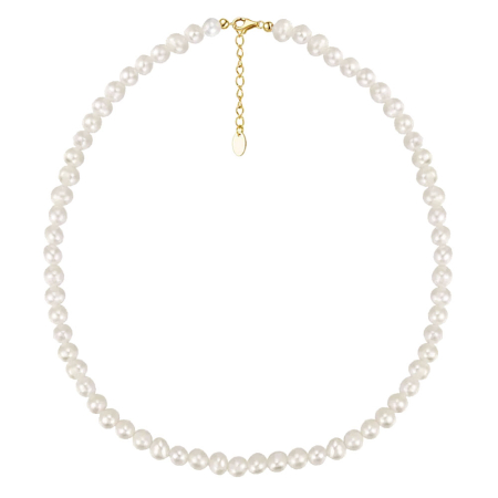 Coliere - Colier din argint cu perle naturale Raw Strand
