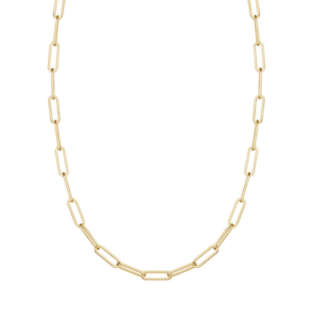 Colier din argint Paperclip Gold [3]