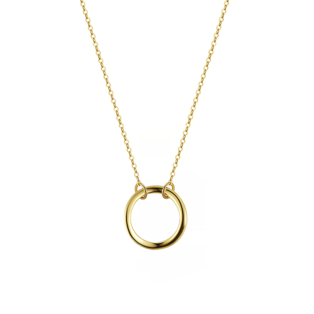 Coliere - Colier din argint Sassy Ring Gold