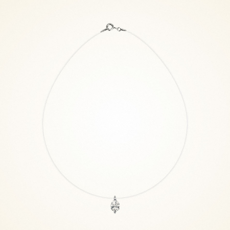 Colier transparent cu pandantiv Drop [1]