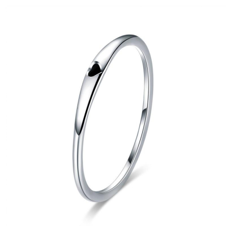 Inactive - Inel din argint Black Heart, 52
