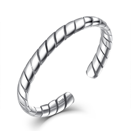 Inel din argint Knitting, reglabil [0]