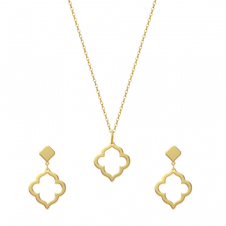 Set cercei și colier din argint Persia Gold