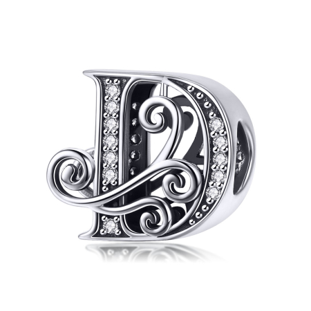Talismane - Talisman din argint Fairytale Litera D