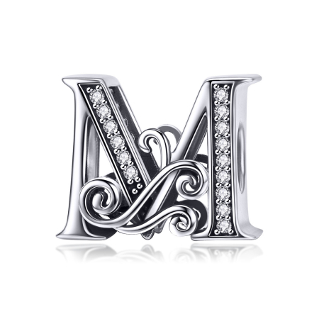 Talismane - Talisman din argint Fairytale Litera M
