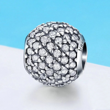 Talisman din argint Pave Globe [2]