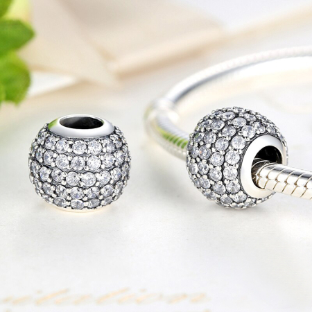 Talisman din argint Pave Lines [2]