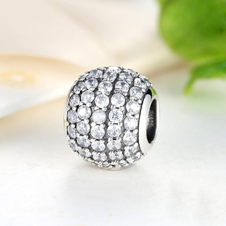 Talisman din argint Pave Lines [1]