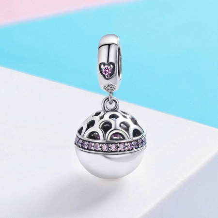 Talisman din argint Pink Heart Box [1]