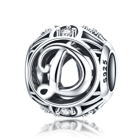 Talismane - Talisman din argint Spark Litera D