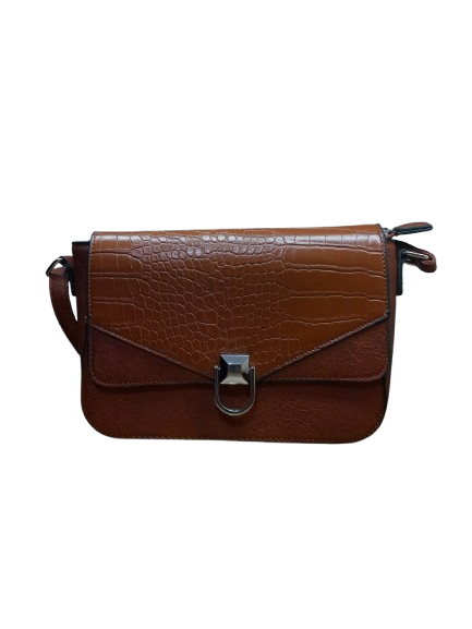 Geantă de Umar Croco Brown [4]