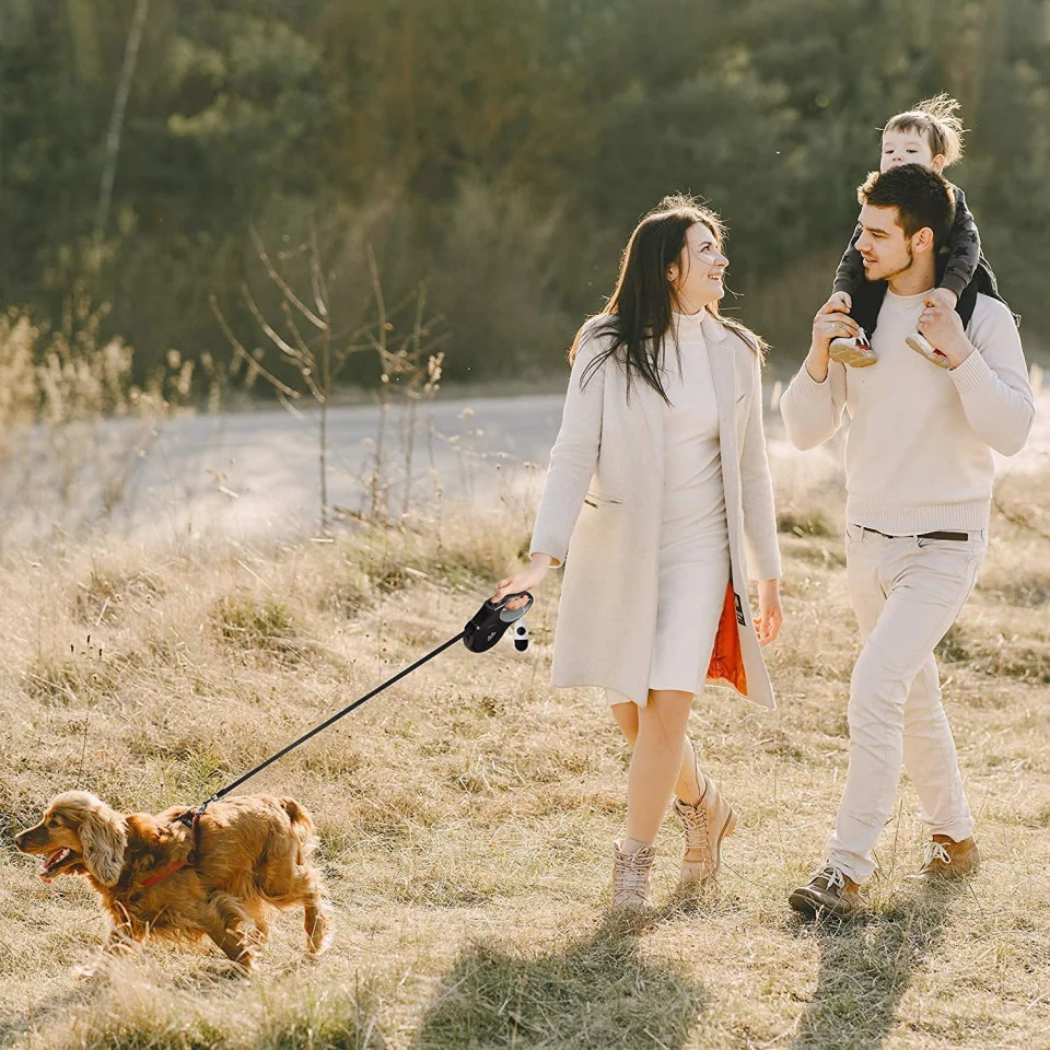 Lesa Retractabila pentru Caini – 5m, Neagra [2]