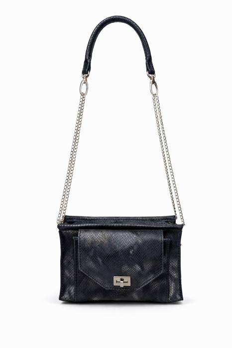 Boheme Blue Mystique – Geanta dama din piele naturala snake albastru [3]