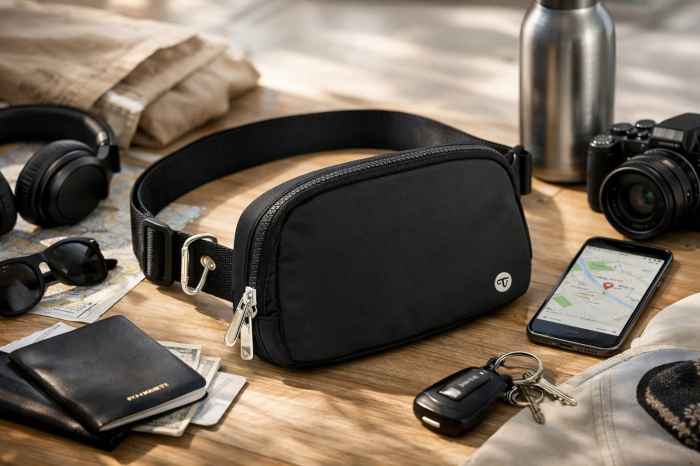 Borseta Unisex Neagra – Compacta [2]