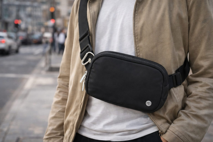 Borseta Unisex Neagra – Compacta [3]