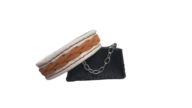 Brățară de Piele Naturala Bej Light Croco [3]