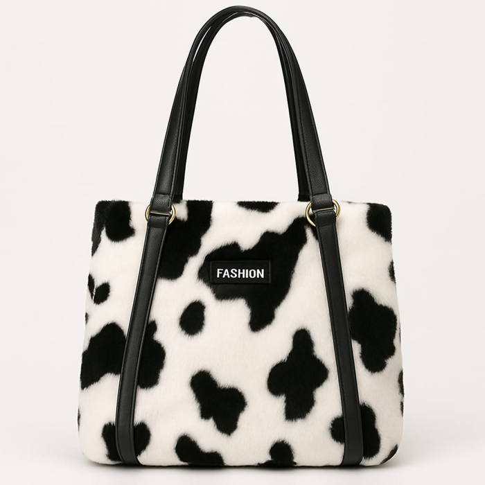 Geanta dama blana animal print [5]