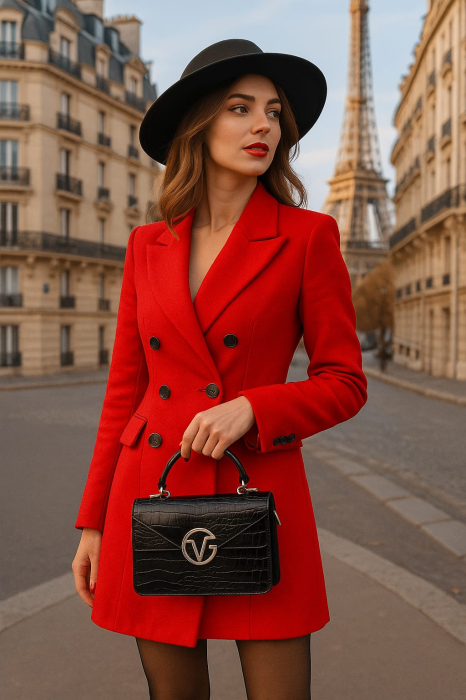 Geanta cu maner si bareta Derya Black [2]