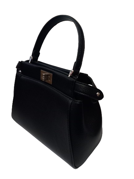 Geanta de Mana Piele Ecologica Black Leila [5]