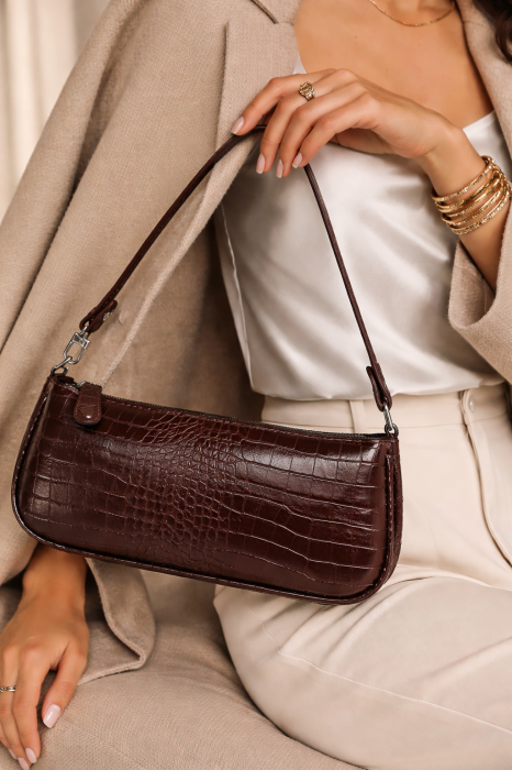 Geanta de mana pentru femei CAMILIFE maro inchis [2]