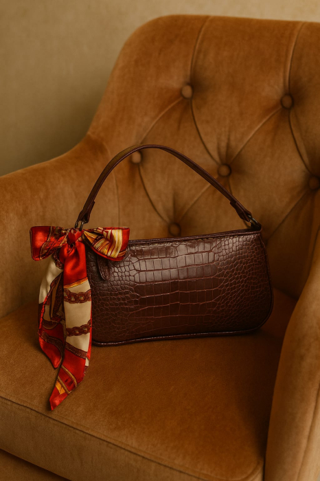 Geanta de mana pentru femei CAMILIFE maro inchis [2]