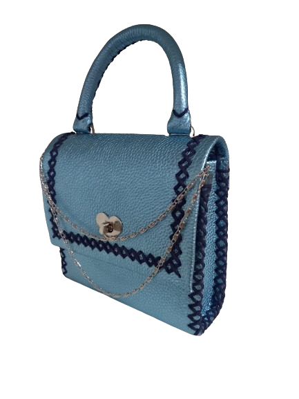 Geanta de mana Piele Olga Purple [6]
