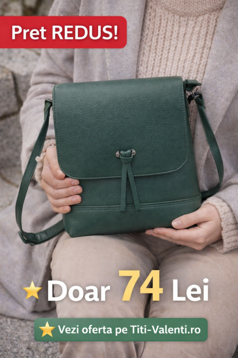 Geanta de Piele Ecologica Black Harmoni [2]