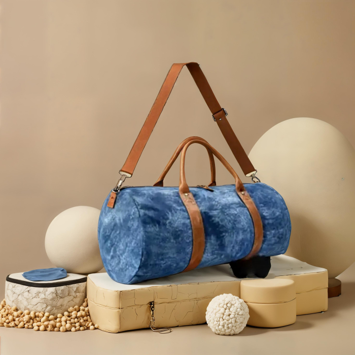 Geanta de voiaj,textil denim [2]