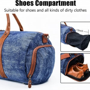 Geanta de voiaj,textil denim [8]