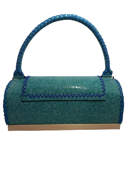 Geanta Handmade din Piele Azur Boheme [4]