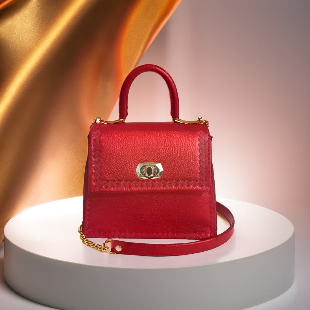 Geanta Handmade Piele Red Ceyda [3]