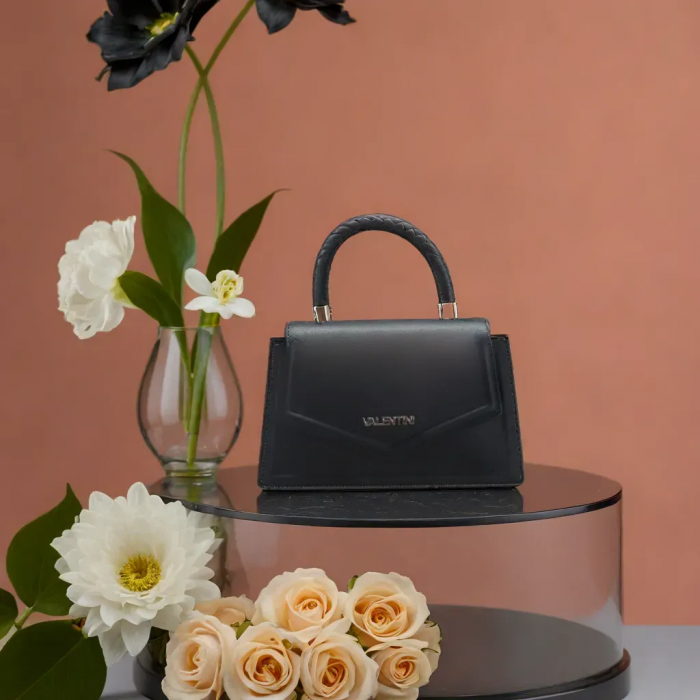 Geanta Mini Piele Neagra Valentini [3]